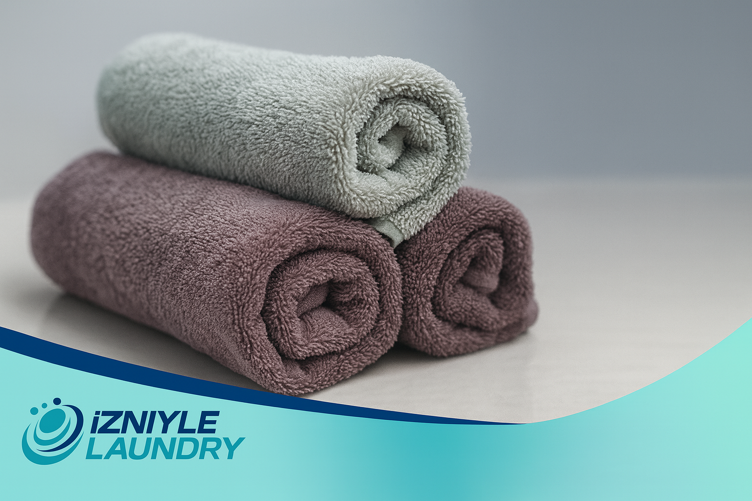 Freshly folded towels - laundry service